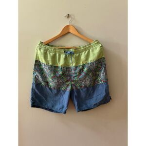 Vineyard Vines Men's Medium Swim Trunks Turtle Print Mesh Lined Board Shorts